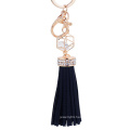 Tassels Leather keyring Rhinestone Key Chain For Bag Charm YS-CHY-3178